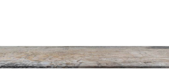 perspective cement floor or concrete shelf table for interior display products and web page.