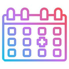 calendar gradient icon