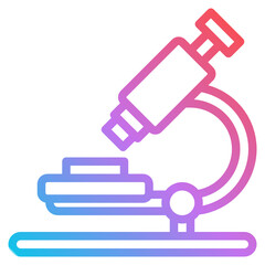 microscope gradient icon