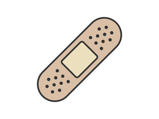 絆創膏のイラスト
