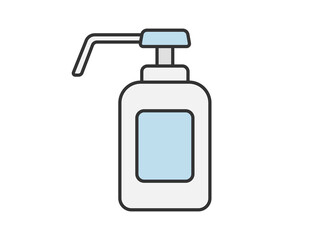 消毒液のボトルのイラスト