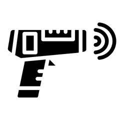 thermometergun line icon