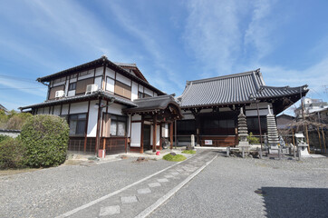 聞名寺　本堂と庫裏　京都市左京区