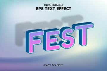 Easy Editable 3D Text Effect Addon EPS File 
