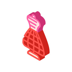 sewing mannequin stylist isometric icon vector. sewing mannequin stylist sign. isolated symbol illustration