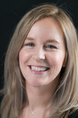 Woman happy for a portrait