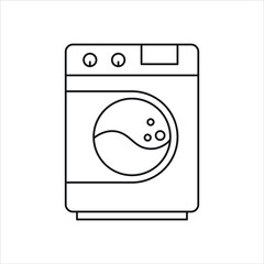 Washing machine icon design isolated on white background