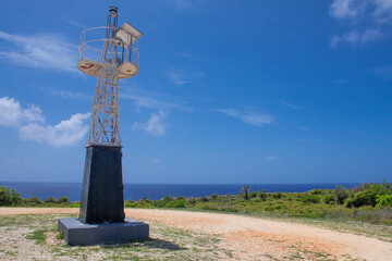 The lighthouse on the Bluff on Cayman Brac shot in the midday sun