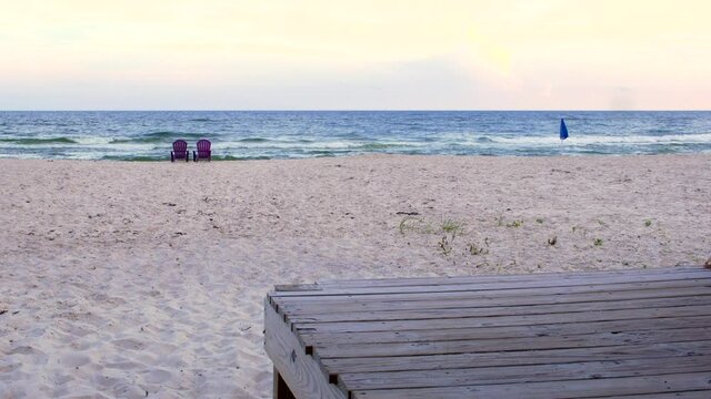 Beach Shore & Deck w/ Chairs