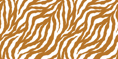 Zebra monochrome seamless pattern. Vector animal skin print. Fashion stylish organic texture.