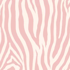 Fotobehang Bestsellers Zebra monochroom naadloos patroon. Vector dierenhuid afdrukken. Mode stijlvolle organische textuur.