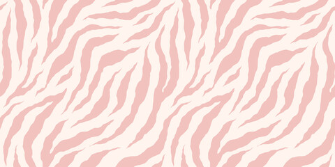 Zebra monochroom naadloos patroon. Vector dierenhuid afdrukken. Mode stijlvolle organische textuur.