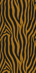 Zebra monochrome seamless pattern. Vector animal skin print. Fashion stylish organic texture.