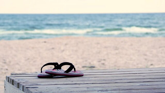 Beach Shore & Deck w/ Flip Flops 2