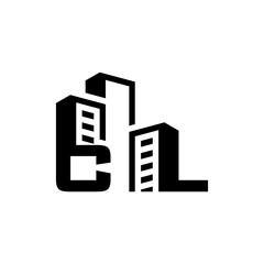 Fototapeta premium Building Construction Real Estate logo initials CL