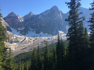 Lake Minnewanka area in Banff National Park 