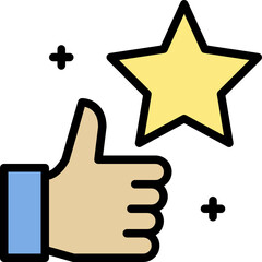best seller color outline icon