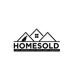 home sold real estate logo designs simple modern for rent,buy, and sell