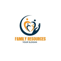hands care family care logo designs modern