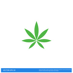 Fototapeta na wymiar marijuana leaf icon vector