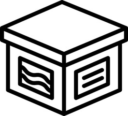 packaging outline icon