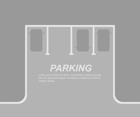 design about parking illustration background