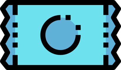 vertical wrapping color outline icon