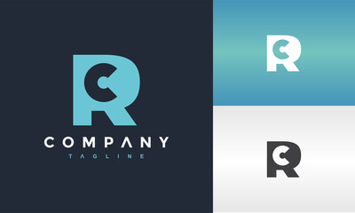 monogram letter RC logo