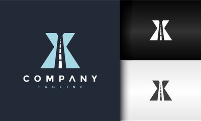 letter X highway logo