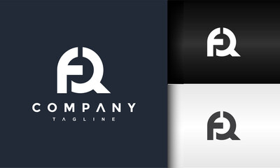 monogram letter FQ logo