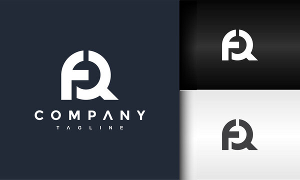 monogram letter FQ logo