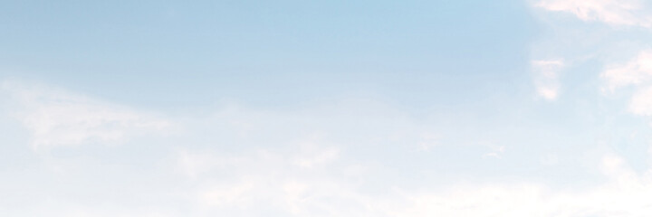 Blue sky with white cloud. The summer heaven is colorful clearing day Good weather and beautiful nature in the morning.