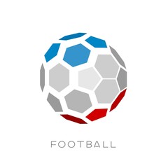 3D soccer ball with Netherlands team flag.