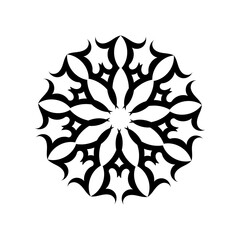 Vintage round ornament. Oriental vector, Patterns of anti-stress therapy. Weaving design elements. Yoga logos vector.