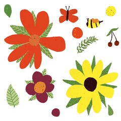 Flowers and other springtime icons