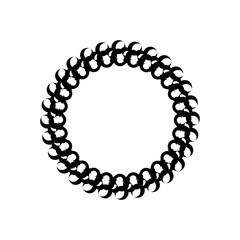 Mandala black and white logo. Decorative round ornaments. Unusual flower shape. Oriental vector, Patterns of anti-stress therapy. Weaving design elements. Yoga logos vector.