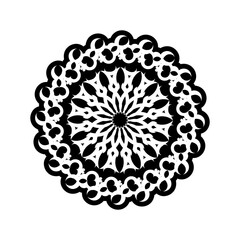 Vintage mandala round ornament for design