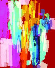 Line art abstract background vector illustration. Rough,line ,artistic,colorful,engraving.