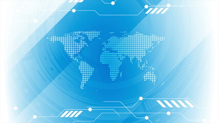 Abstract technology futuristic HUD gear background