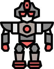 robot color outline icon
