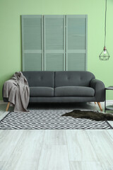 Interior of stylish living room