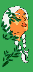 person with flower