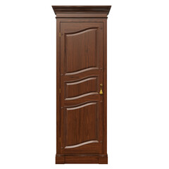 3d image wooden cabinet in classic style