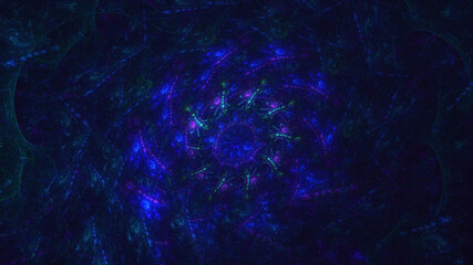 3D rendering abstract round light background