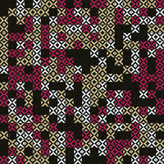 Abstract Geometric Pattern generative computational art illustration