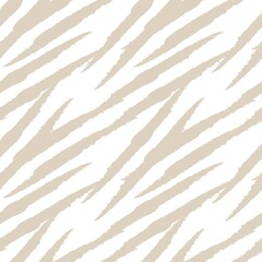 Brown Brush Stroke Fur Seamless Pattern