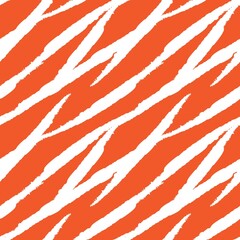 Orange Brush Stroke Fur Seamless Pattern