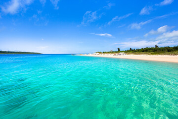 沖縄県宮古島、前浜の風景