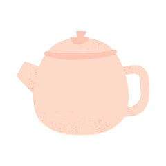 hand drawn cute vector teapots or kettles in retro and modern style illustration