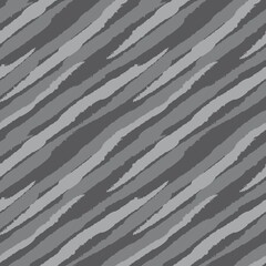 Black and White Brush Stroke Fur Seamless Pattern